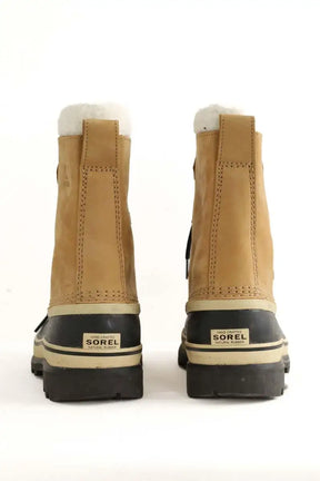 Boots fourées Sorel Camel en Cuir