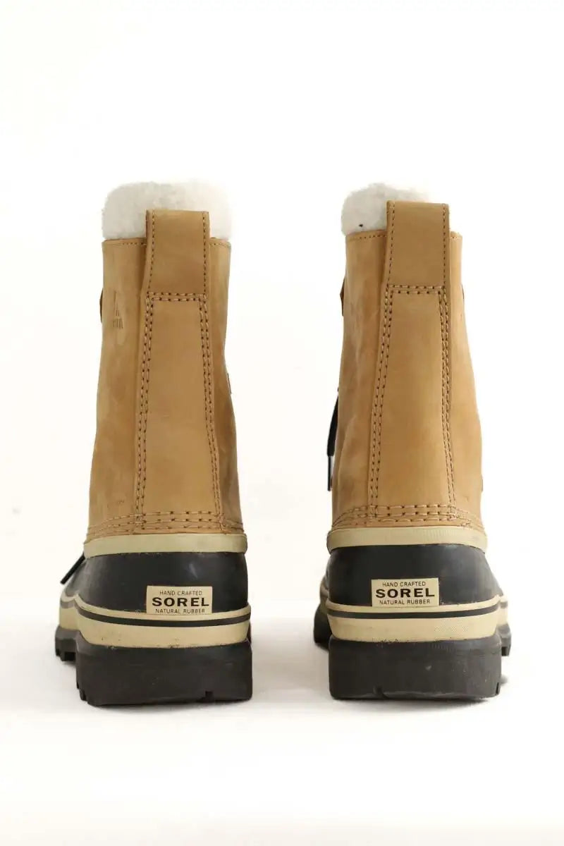 Boots fourées Sorel Camel en Cuir