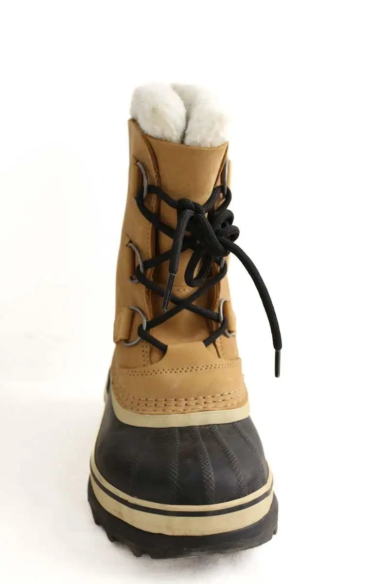 Boots fourées Sorel Camel en Cuir