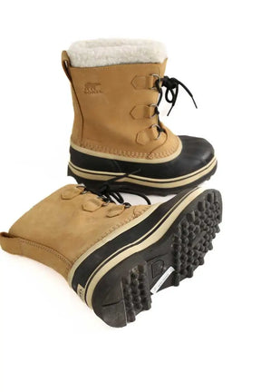 Boots fourées Sorel Camel en Cuir