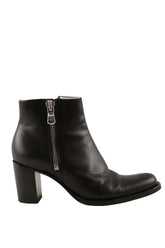 Boots Free Lance Noir en Cuir, taille 38 - Seconde Main