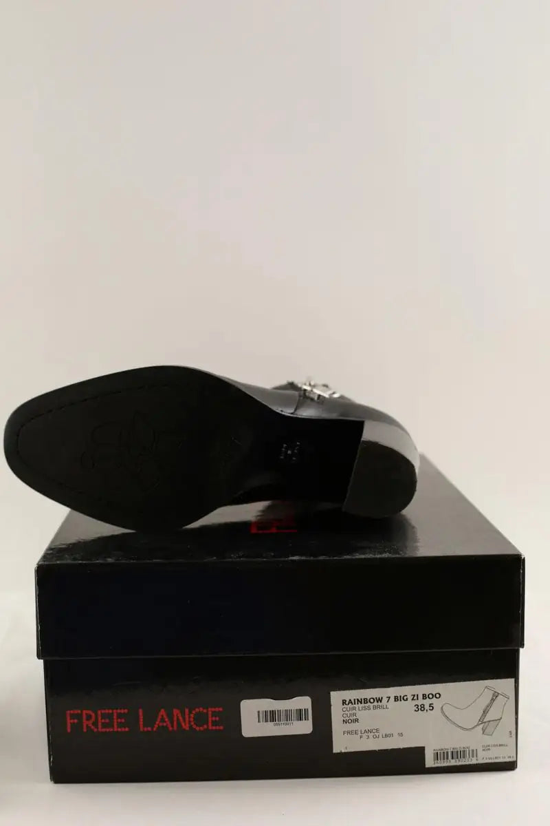 Boots Free Lance Noir en Cuir