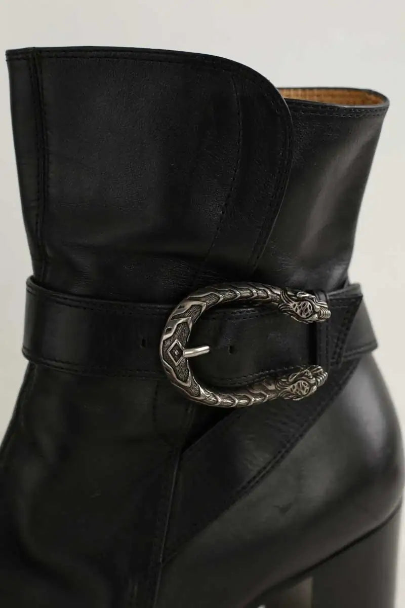 Boots Gucci Noir en Cuir