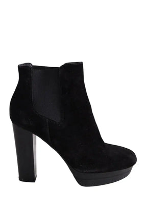 Boots Hogan Noir en Daim, taille 35 - Seconde Main