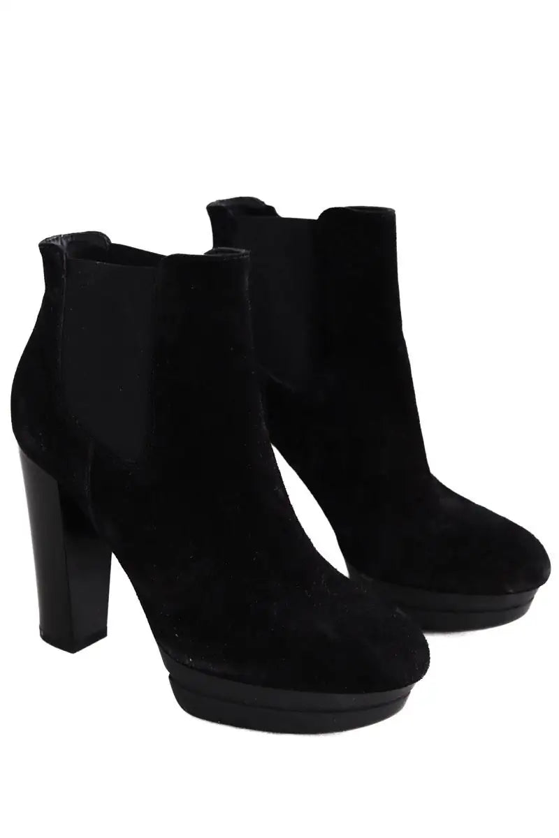 Boots Hogan Noir en Daim
