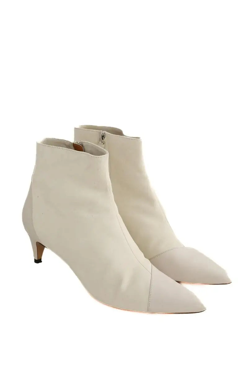 Boots Isabel Marant Blanc en Daim