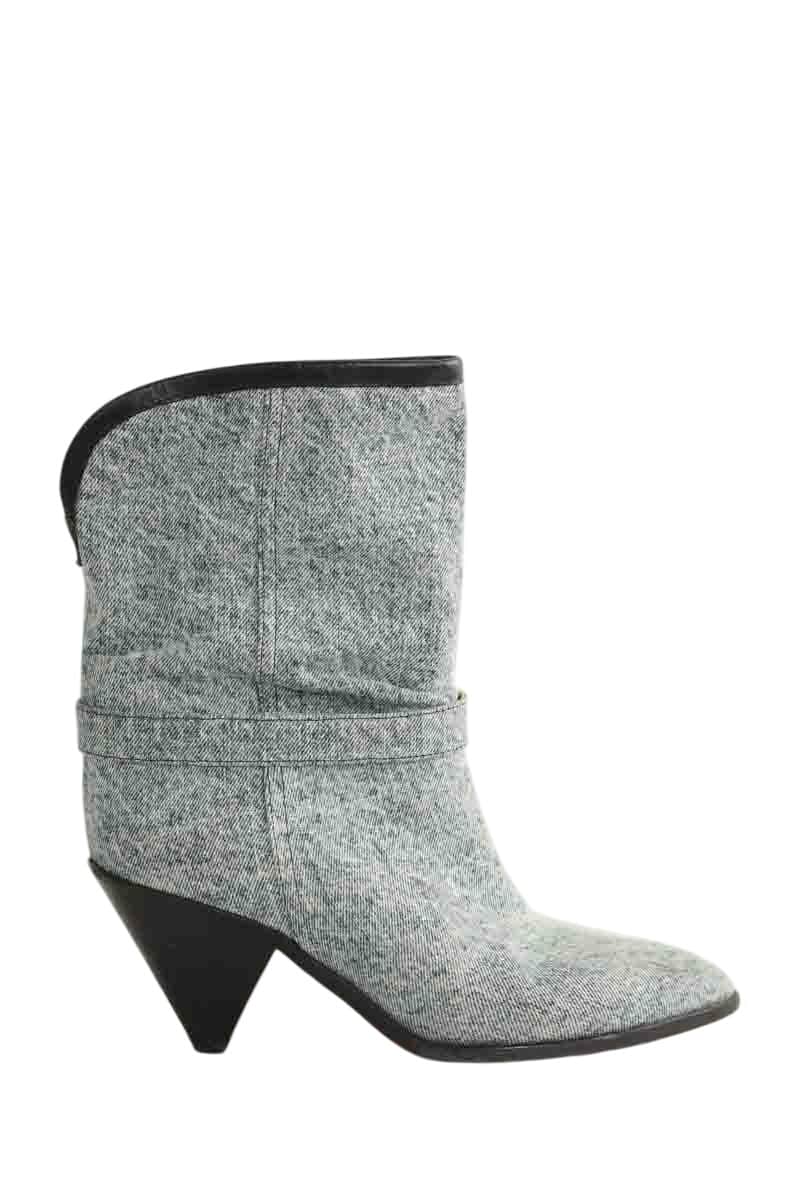 Boots Isabel Marant Bleu en Tissu, taille 37 - Seconde Main