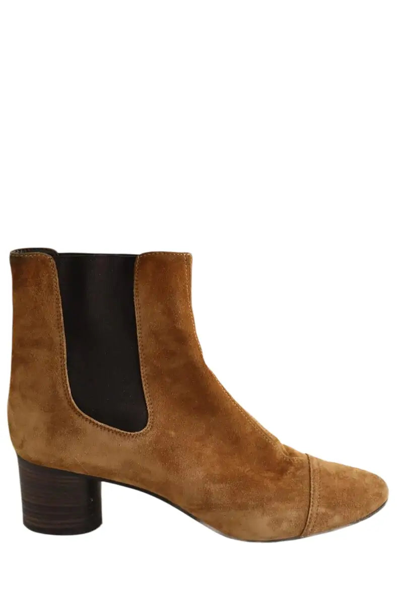 Boots Isabel Marant Danae Marron en Daim, taille 40 - Seconde Main
