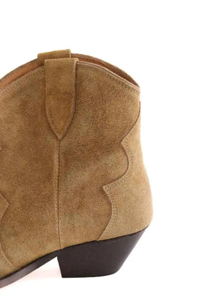 Boots Isabel Marant dvewina, velvet used san Beige en Cuir