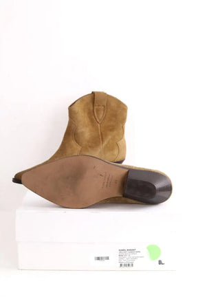 Boots Isabel Marant dvewina, velvet used san Beige en Cuir