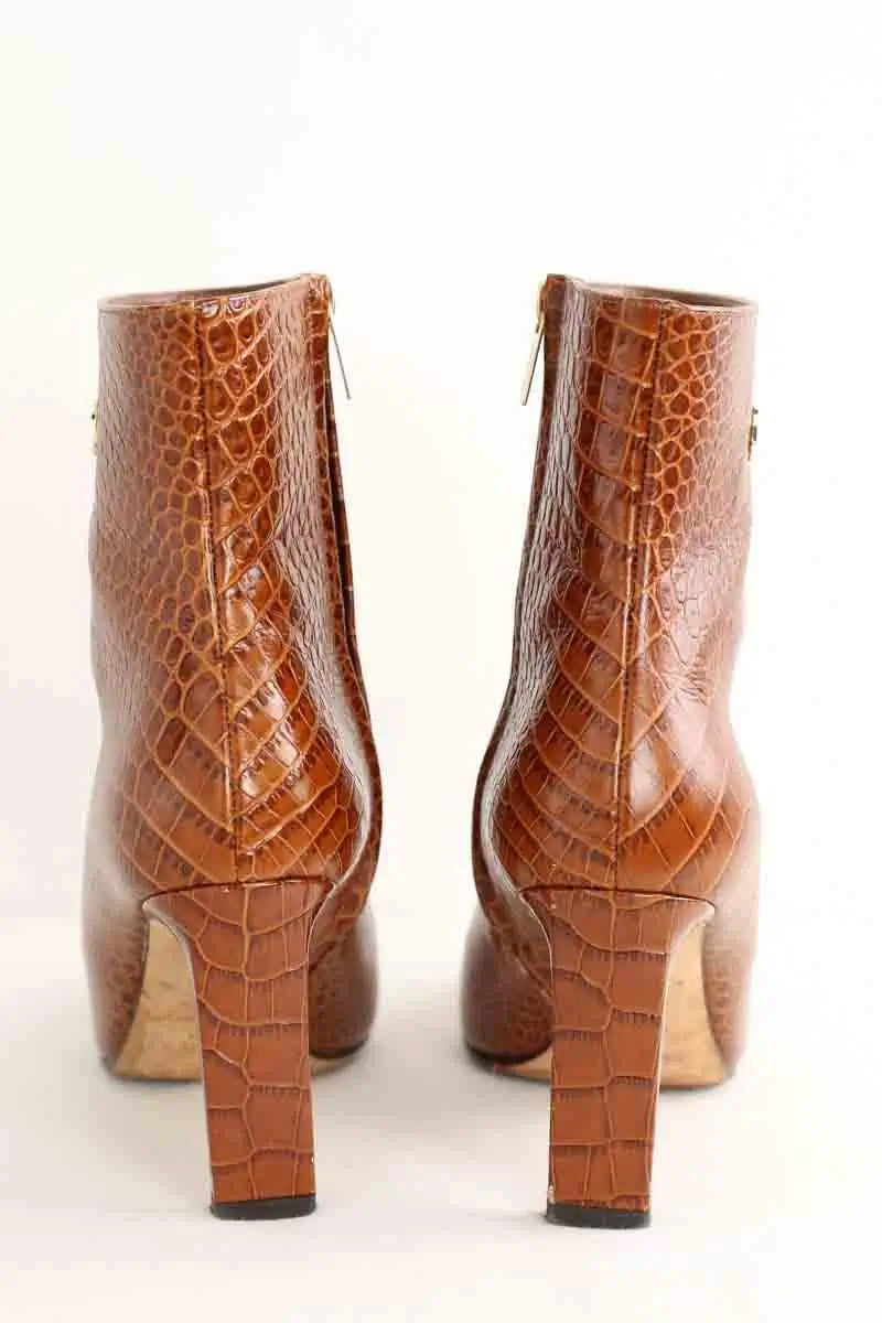 Boots Jimmy Choo Marron en Cuir