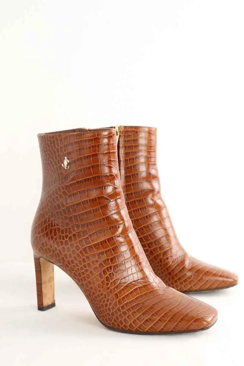 Boots Jimmy Choo Marron en Cuir