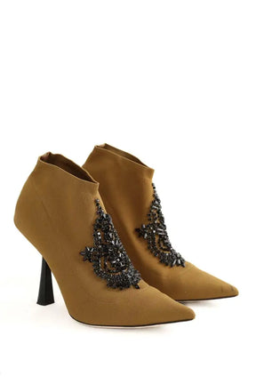 Boots Jimmy Choo Marron en Tissu