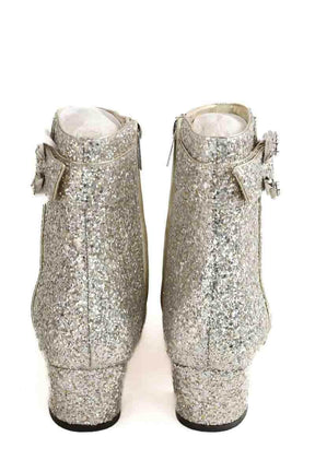 Boots Jimmy Choo Myan 45 Argent en Paillettes