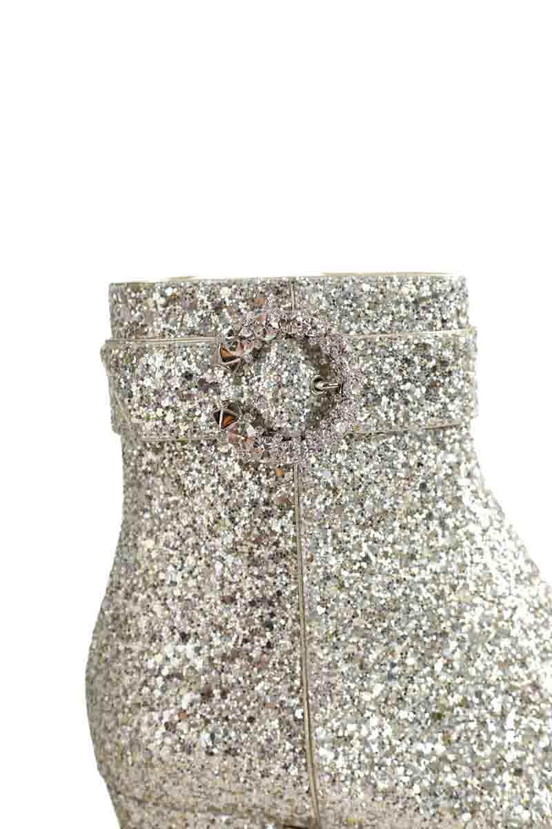 Boots Jimmy Choo Myan 45 Argent en Paillettes