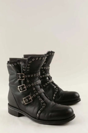 Boots Jimmy Choo Noir en Cuir
