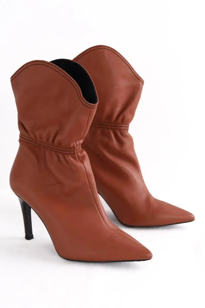 Boots Karine Arabian Camel en Cuir
