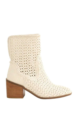 Boots Kelsi Dagger Blanc en Tissu, taille 37 - Seconde Main