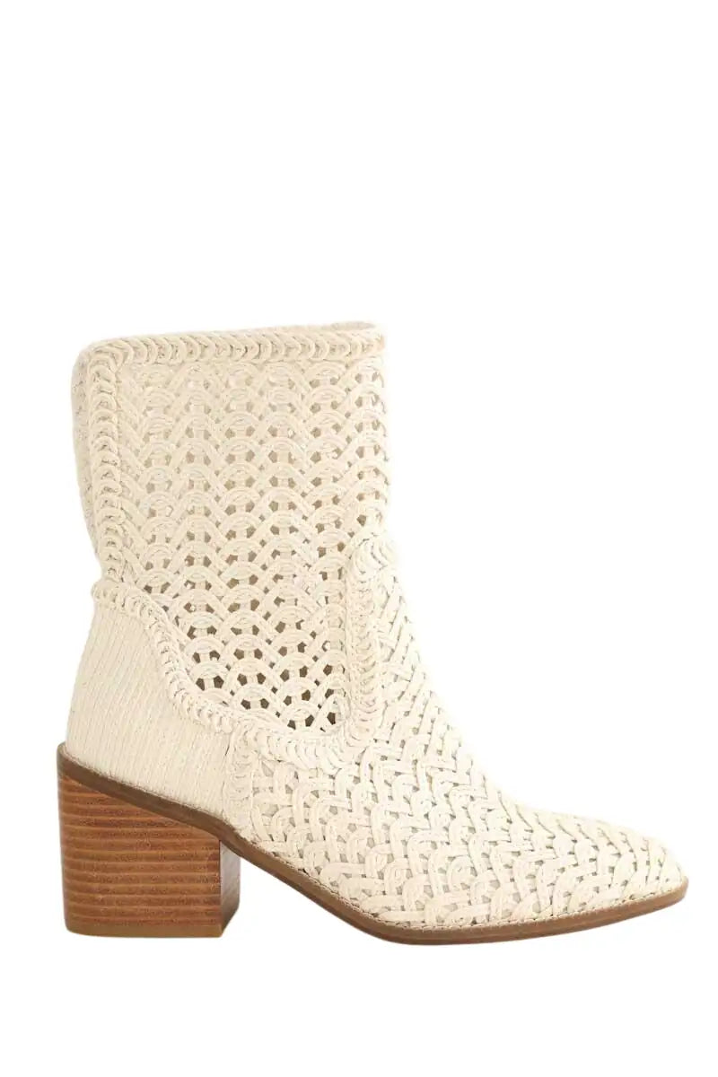 Boots Kelsi Dagger Blanc en Tissu, taille 37 - Seconde Main