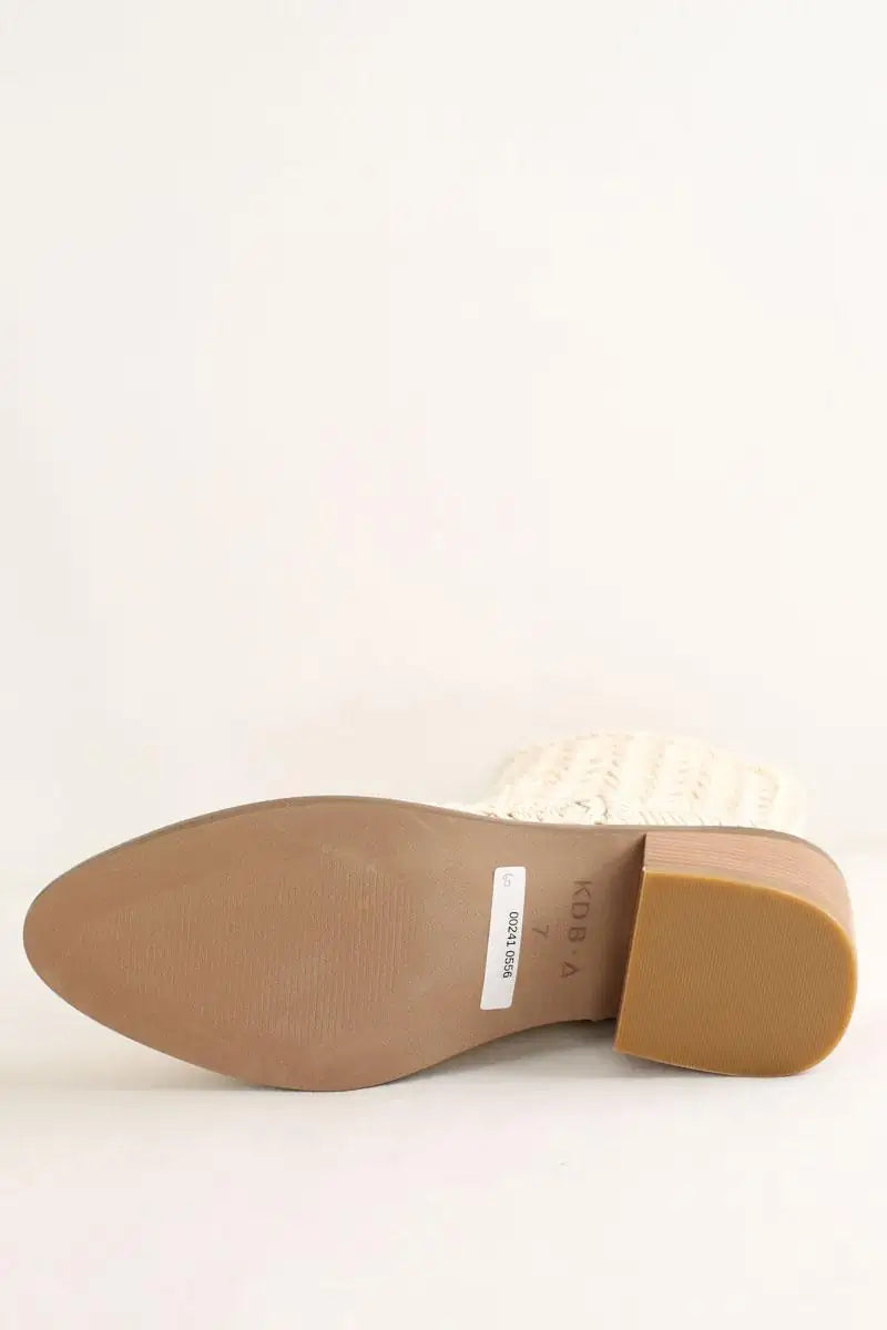 Boots Kelsi Dagger Blanc en Tissu