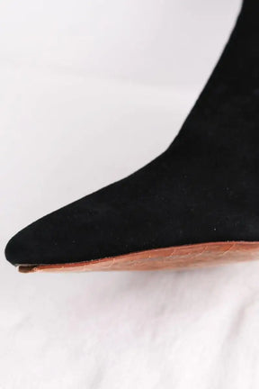 Boots Loeffler Randall Noir en Daim
