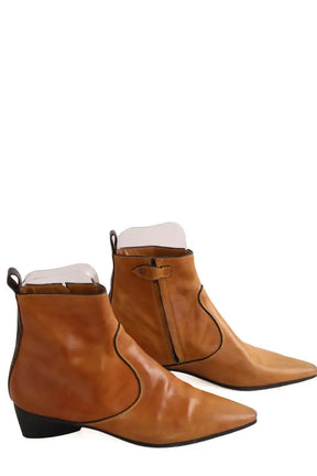 Boots Louis Vuitton Camel en Cuir