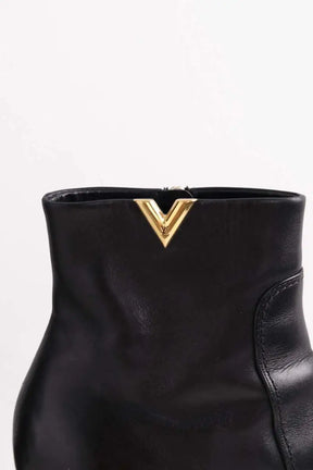 Boots Louis Vuitton Noir en Cuir