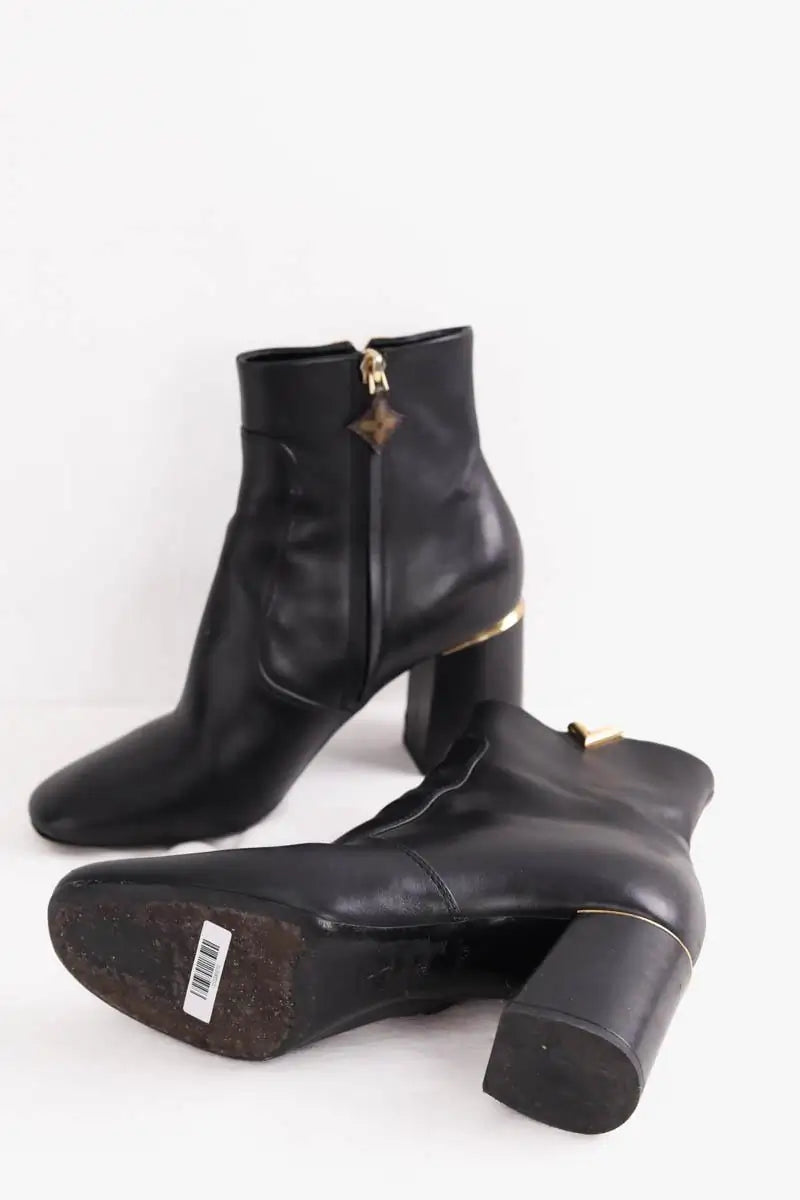 Boots Louis Vuitton Noir en Cuir
