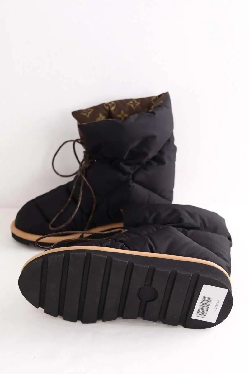 Boots Louis Vuitton Noir en Tissu