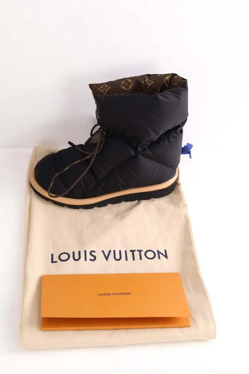 Boots Louis Vuitton Noir en Tissu