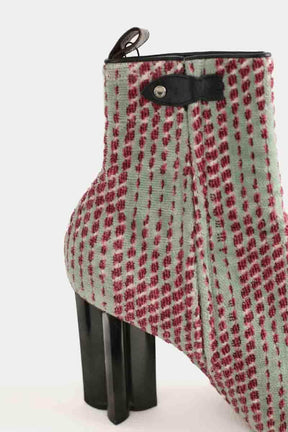 Boots Louis Vuitton Rose en Velours