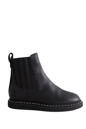 Boots Marie Laffont Noir en Cuir, taille 38 - Seconde Main