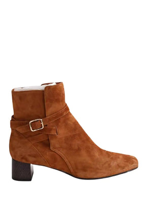 Boots Michel Vivien Camel en Daim, taille 36 - Seconde Main