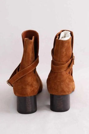 Boots Michel Vivien Camel en Daim