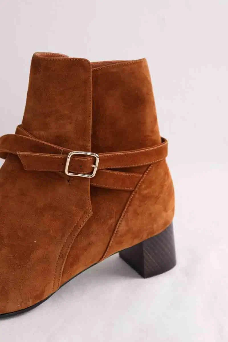 Boots Michel Vivien Camel en Daim