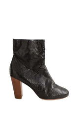 Boots Michel Vivien Noir en Cuir, taille 39 - Seconde Main