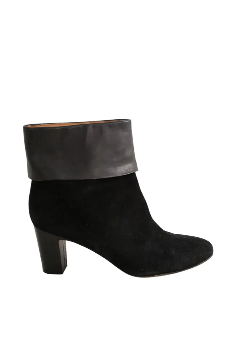 Boots Michel Vivien Noir en Daim, taille 40 - Seconde Main