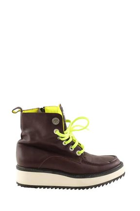 Boots mocassin Kenzo Marron en Cuir, taille 36 - Seconde Main