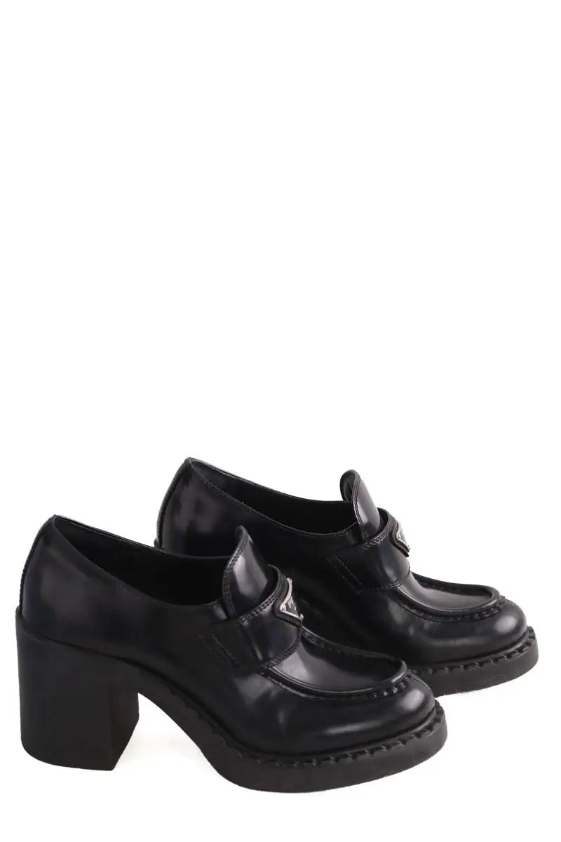 Boots mocassin Prada Noir en Cuir