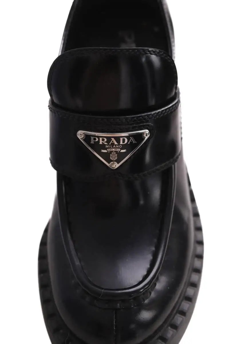 Boots mocassin Prada Noir en Cuir
