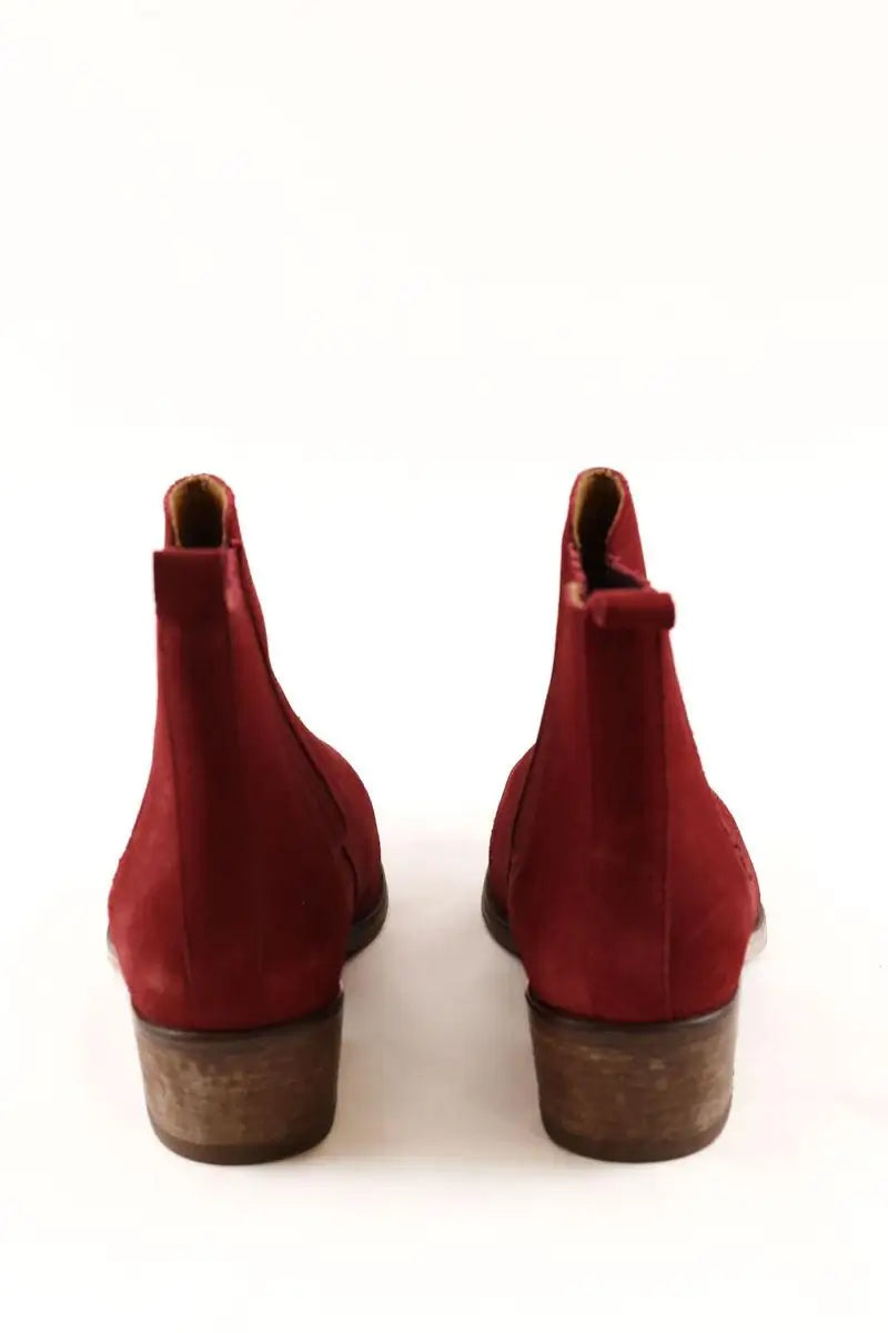 Boots Modetrotter Bordeaux en Daim