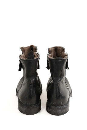 Boots Moma Noir en Cuir