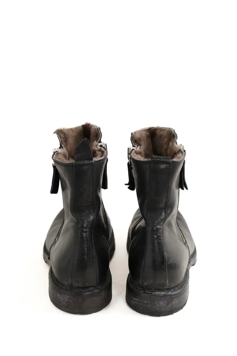 Boots Moma Noir en Cuir