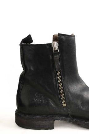 Boots Moma Noir en Cuir