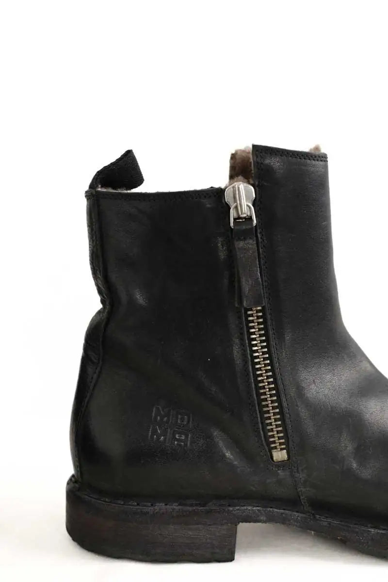 Boots Moma Noir en Cuir