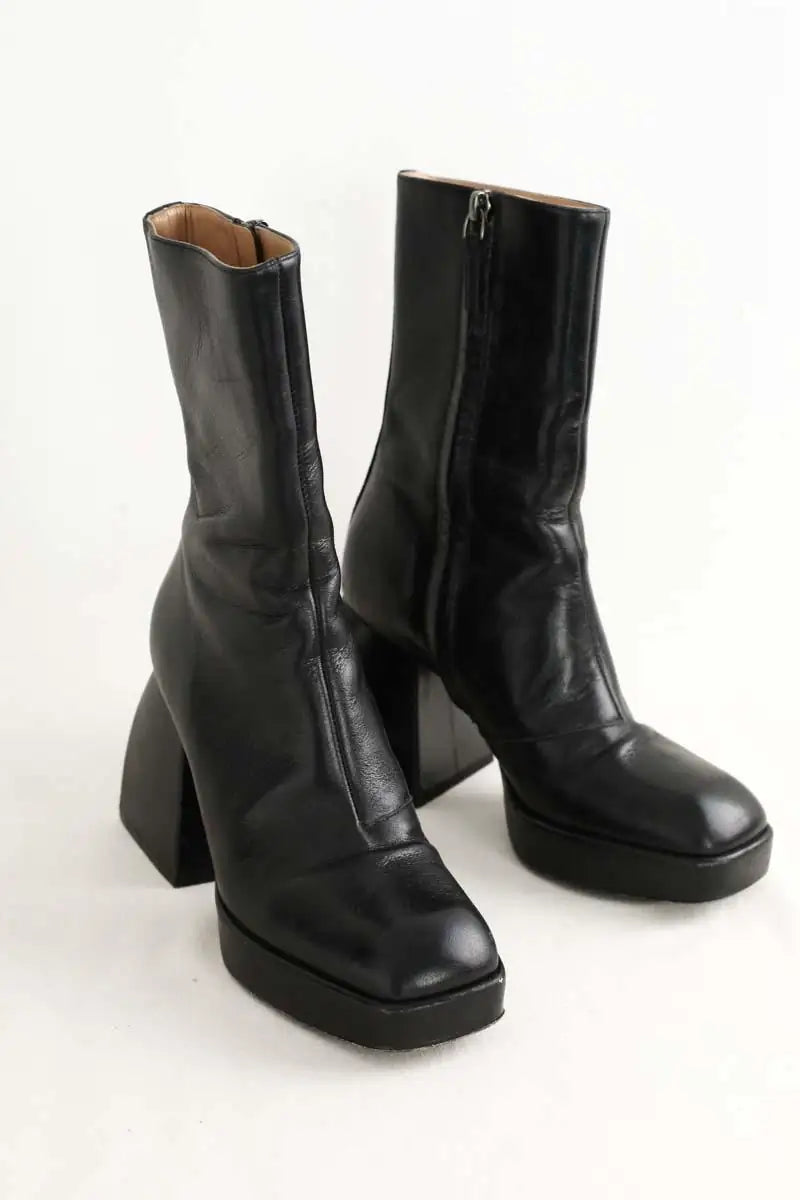 Boots Nodaleto Noir en Cuir