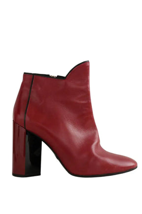 Boots Pierre Hardy Rouge en Cuir, taille 38 - Seconde Main