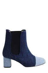 Boots Repetto Bleu en Tissu, taille 38 - Seconde Main