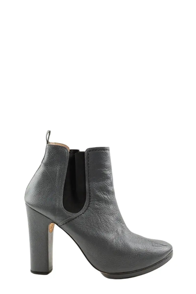 Boots Repetto Gris en Cuir, taille 40 - Seconde Main