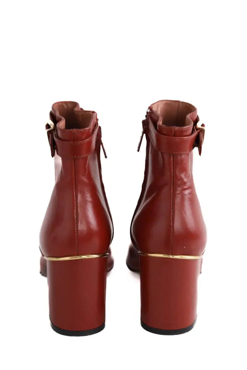 Boots Robert Clergerie Marron en Cuir